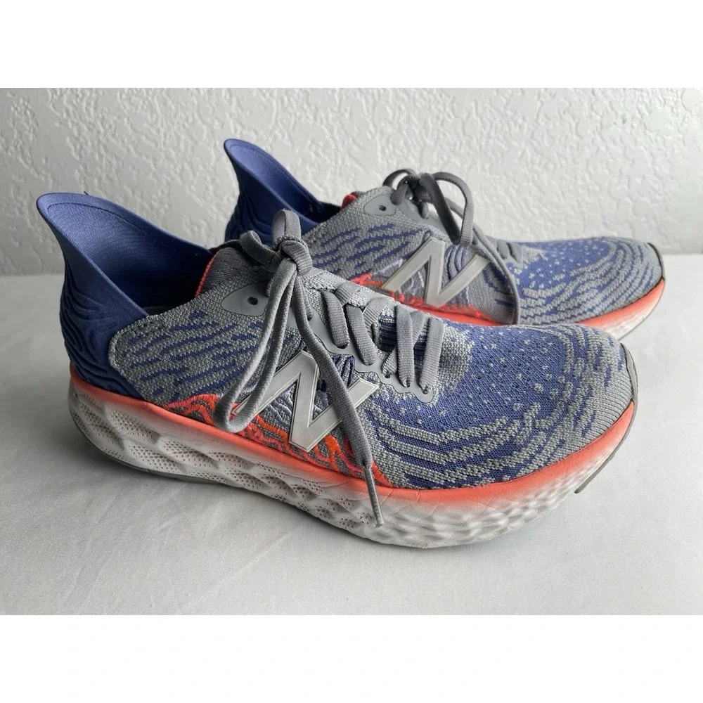 New Balance Fresh Foam 1080v10 Womens Running Shoes Blue Grey Pink W1080B10 6.5